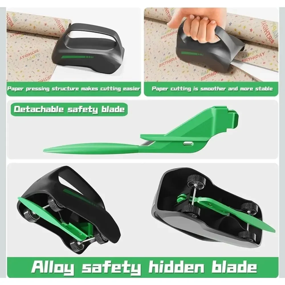 2PC Wrapping Paper Cutter 5 Blades Total Any Size Gift Wrapping Paper Roll s22